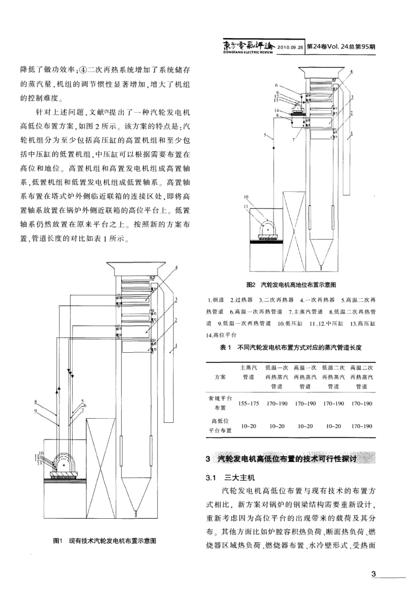 超超临界机组汽轮发电机高低位布置方案探讨和分析.pdf_第3页