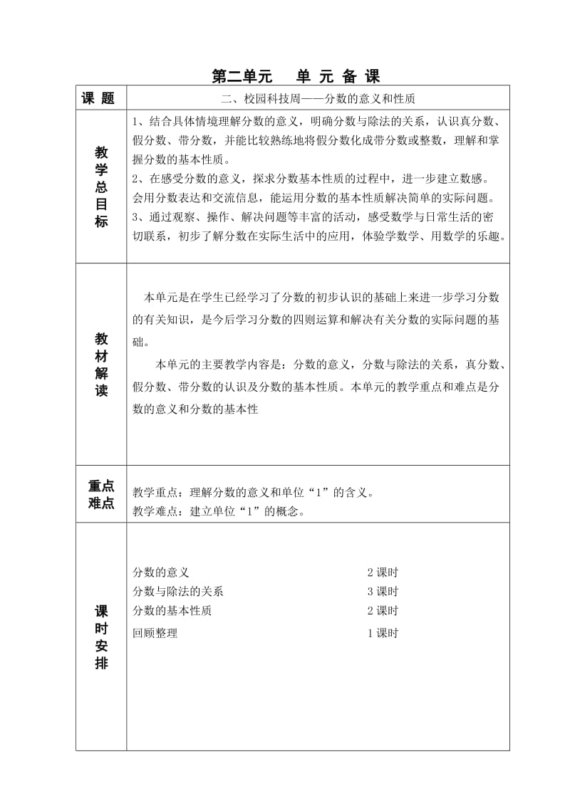 青岛版六年制五年级数学2单元教学设计.doc_第1页