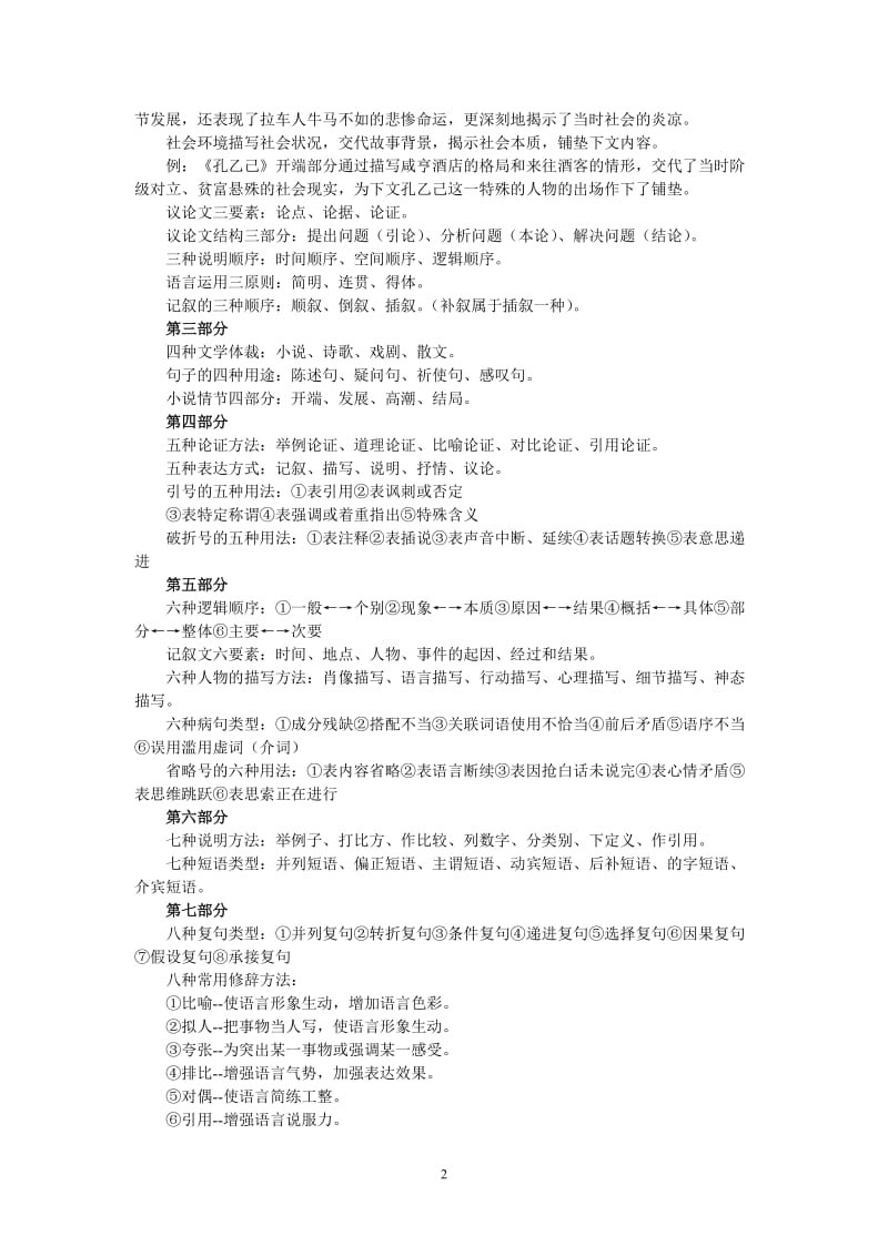 2011初三语文数学英语物理化学全科所有知识点(49页).doc_第2页