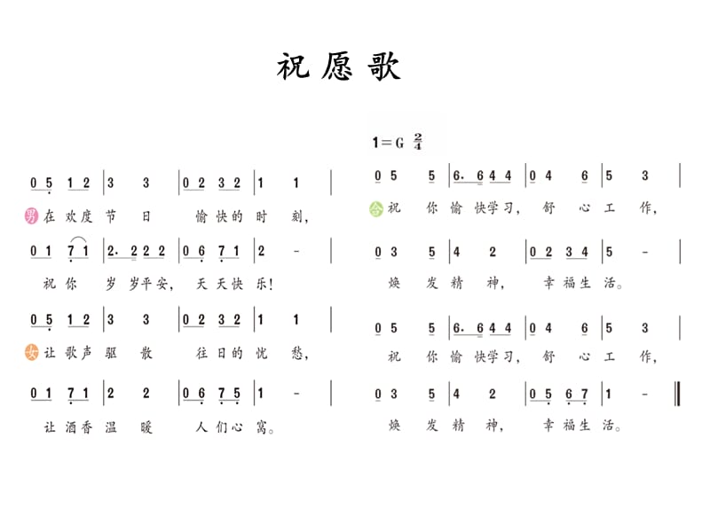 小学音乐祝愿歌 课件 (1)ppt课件_第3页