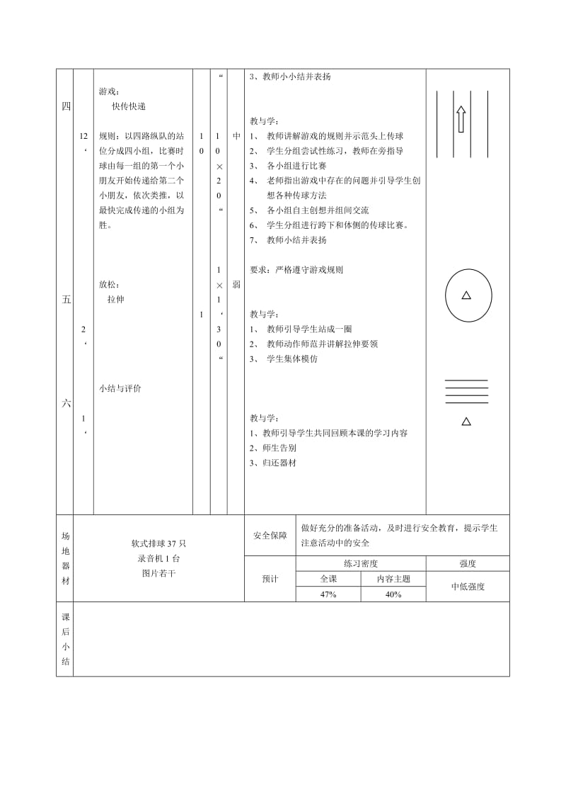 曹王小学五年级第二学期《软式排球》课时计划(.doc_第2页