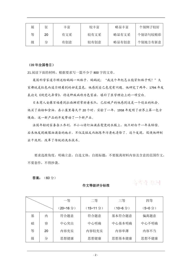 高考语文试题分类汇编高考作文.doc_第2页