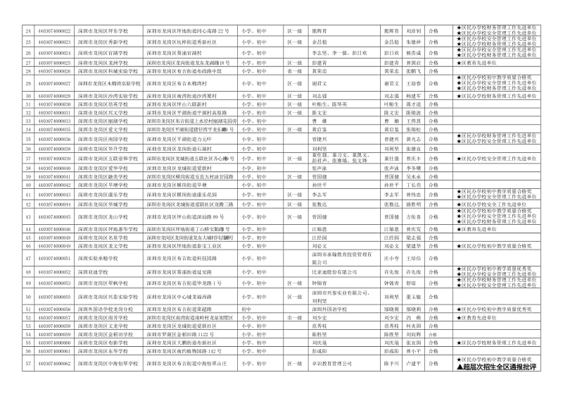 深圳市龙岗区民办中小学办学情况信息.doc_第2页