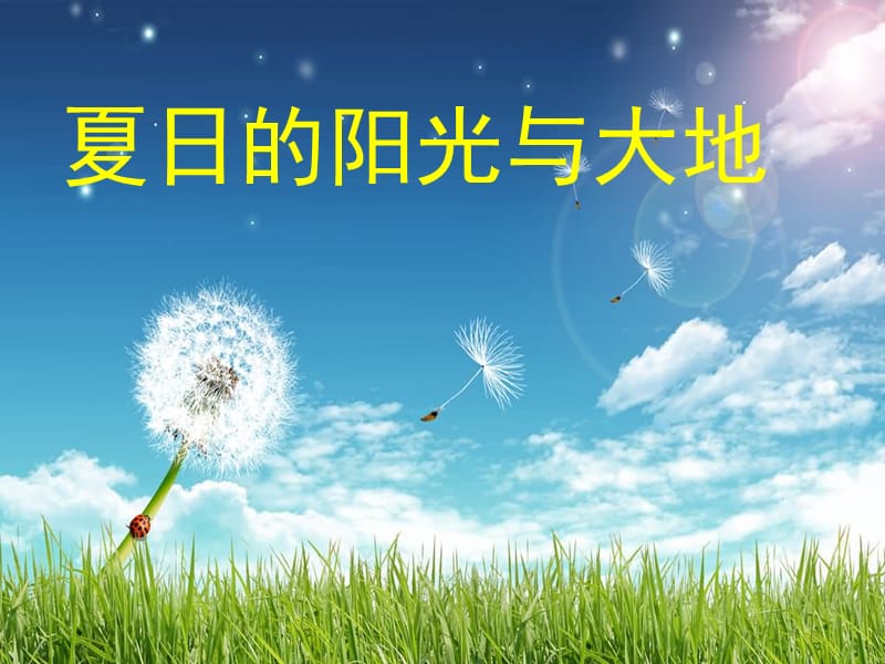 小学音乐夏天的阳光 课件ppt课件_第3页