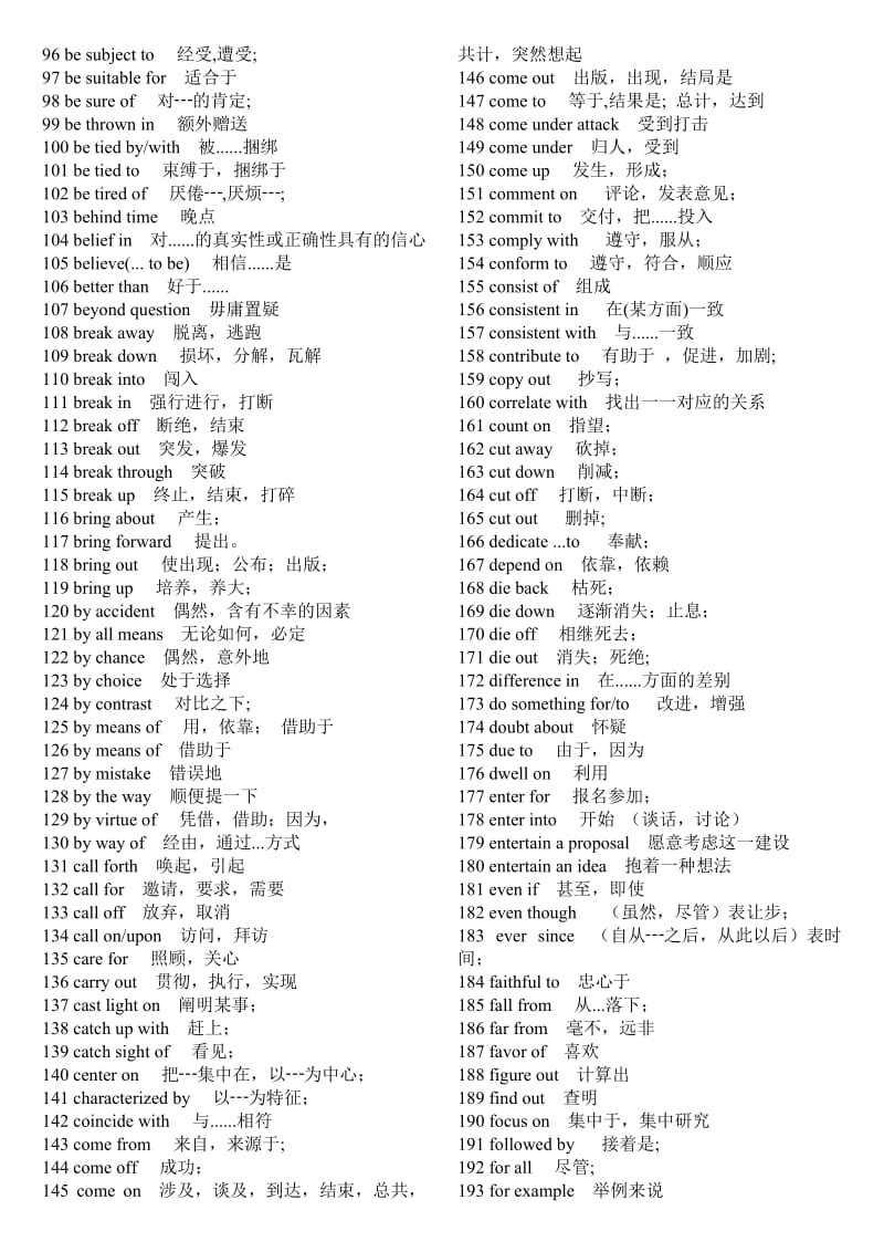 考研英语试卷常见词组汇总kjhgf.doc_第2页