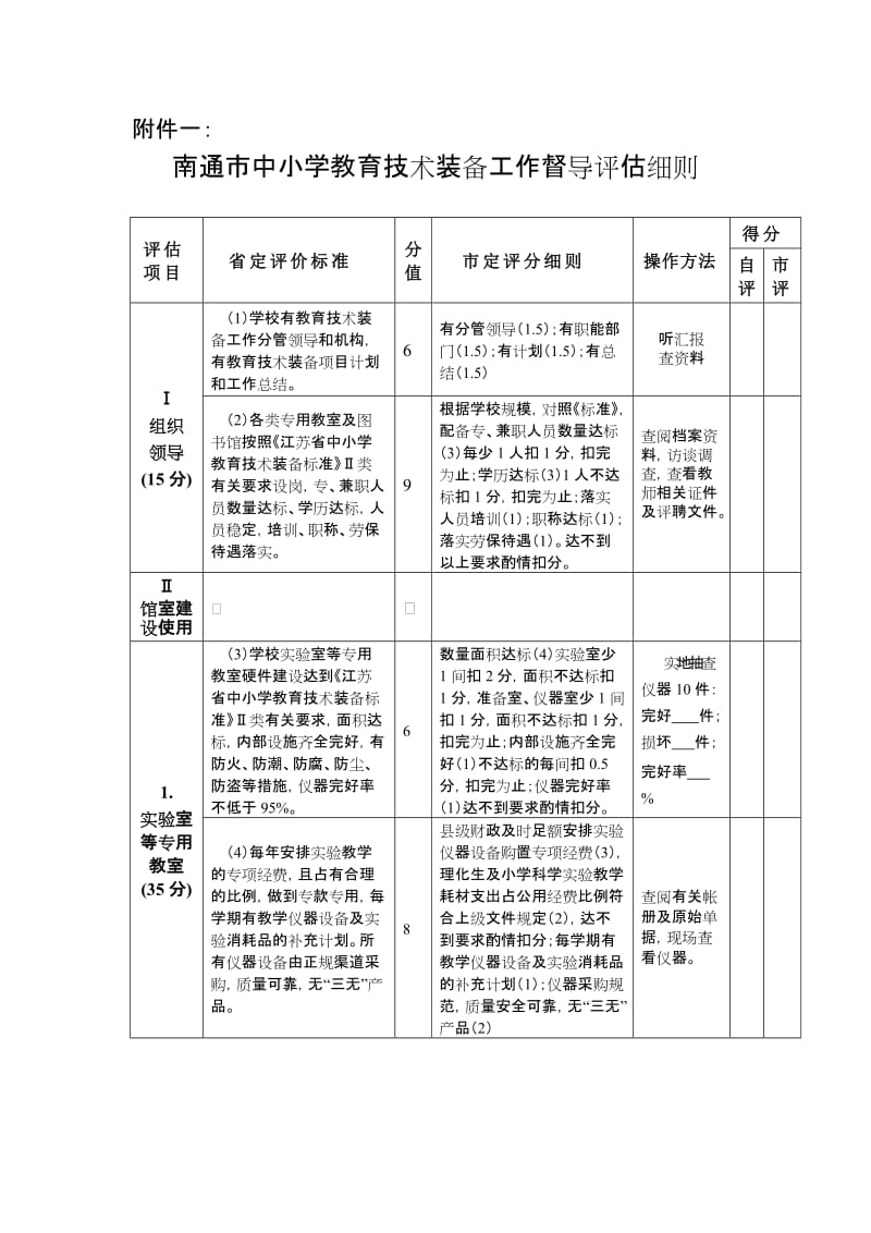 开展中小学教育装备工作专项督导评估.doc_第1页