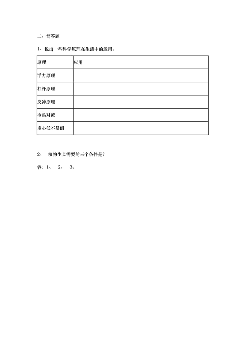 苏教版六年级下册科学第六单元复习题.docx_第2页