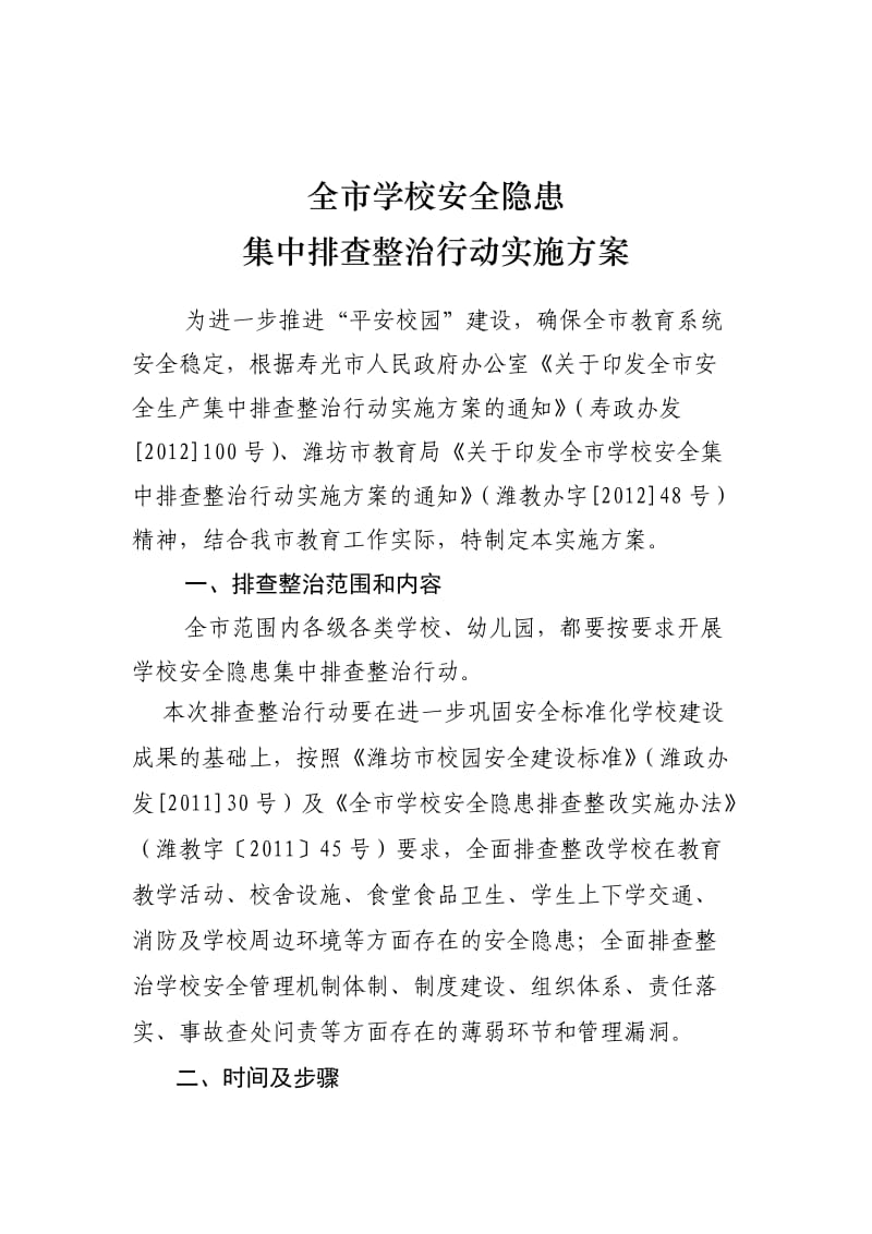 集中排查整治行动实施方案.doc_第2页