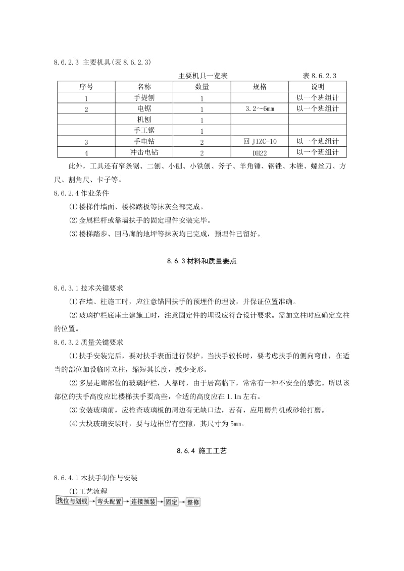 护栏和扶手制作与安装施工工艺标准.doc_第2页