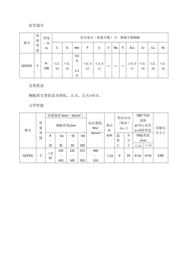 Q235GJC高层建筑结构用钢板.docx_第2页