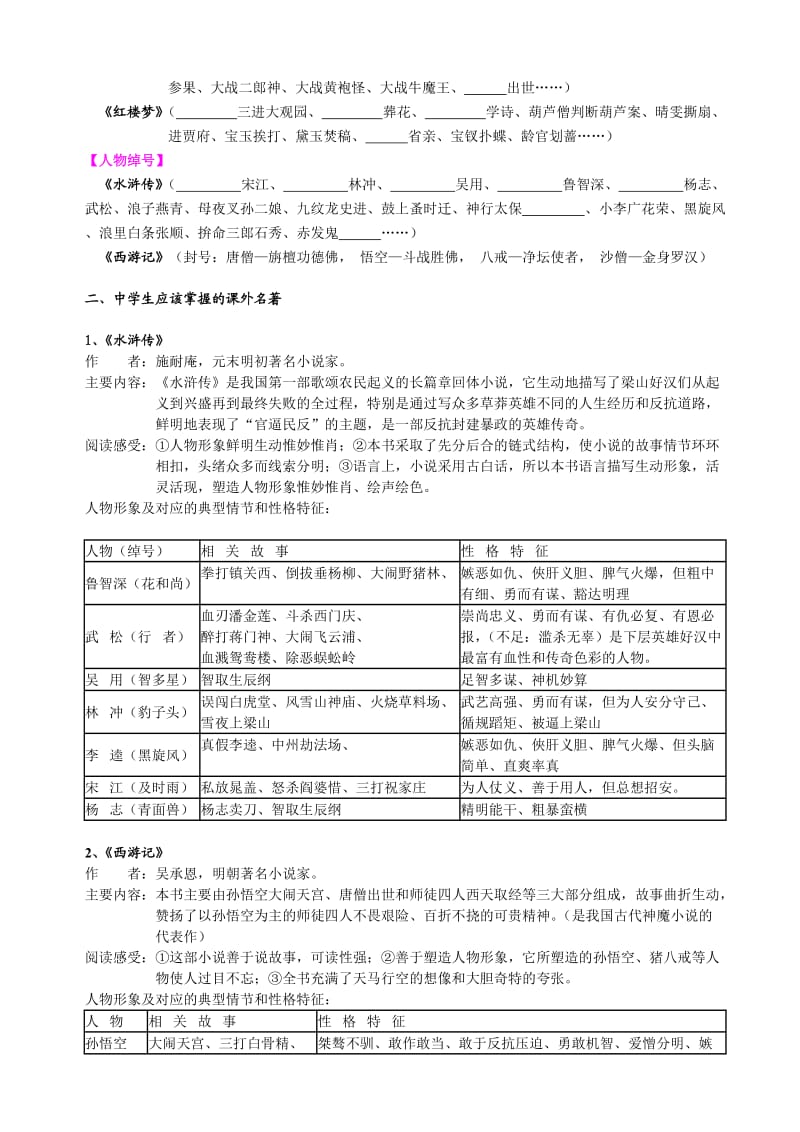 中考专题复习：名著阅读学案.doc_第3页