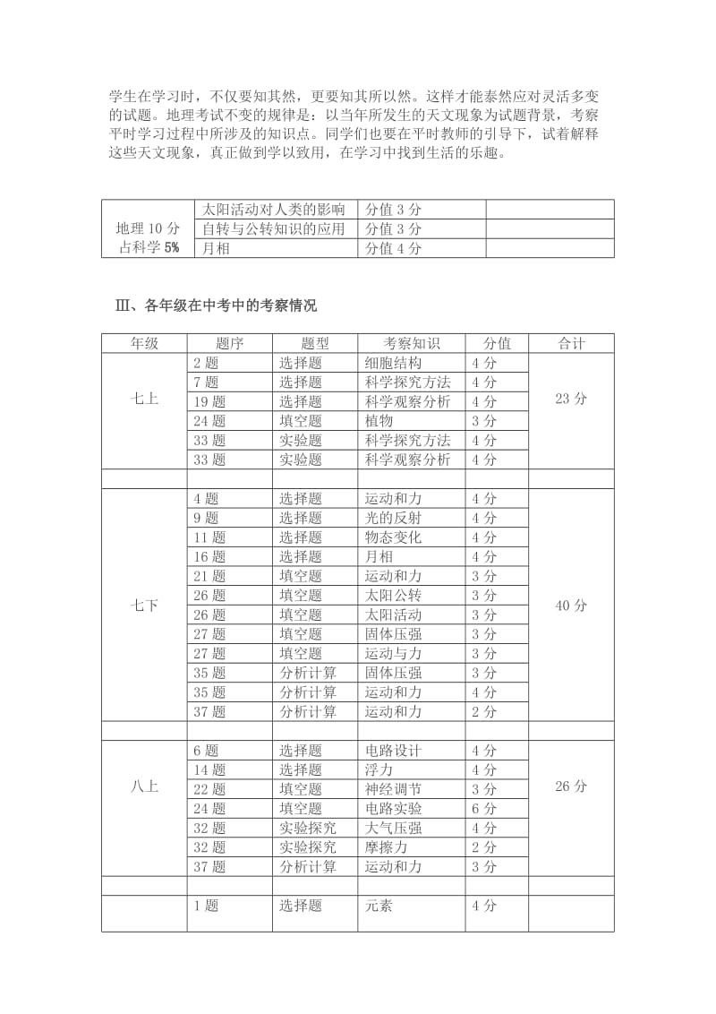 2013舟山中考科学试卷分析.doc_第3页