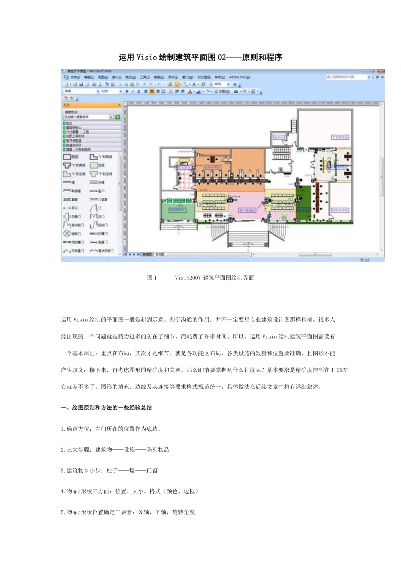运用Visio绘制建筑平面图02-原则和程序.docx_第1页