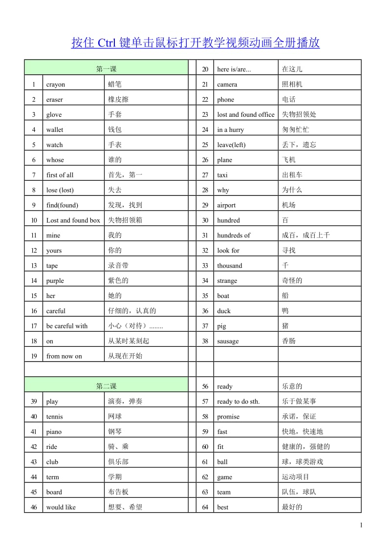 2014新外研版七年级下册英语单词朗读.doc_第1页