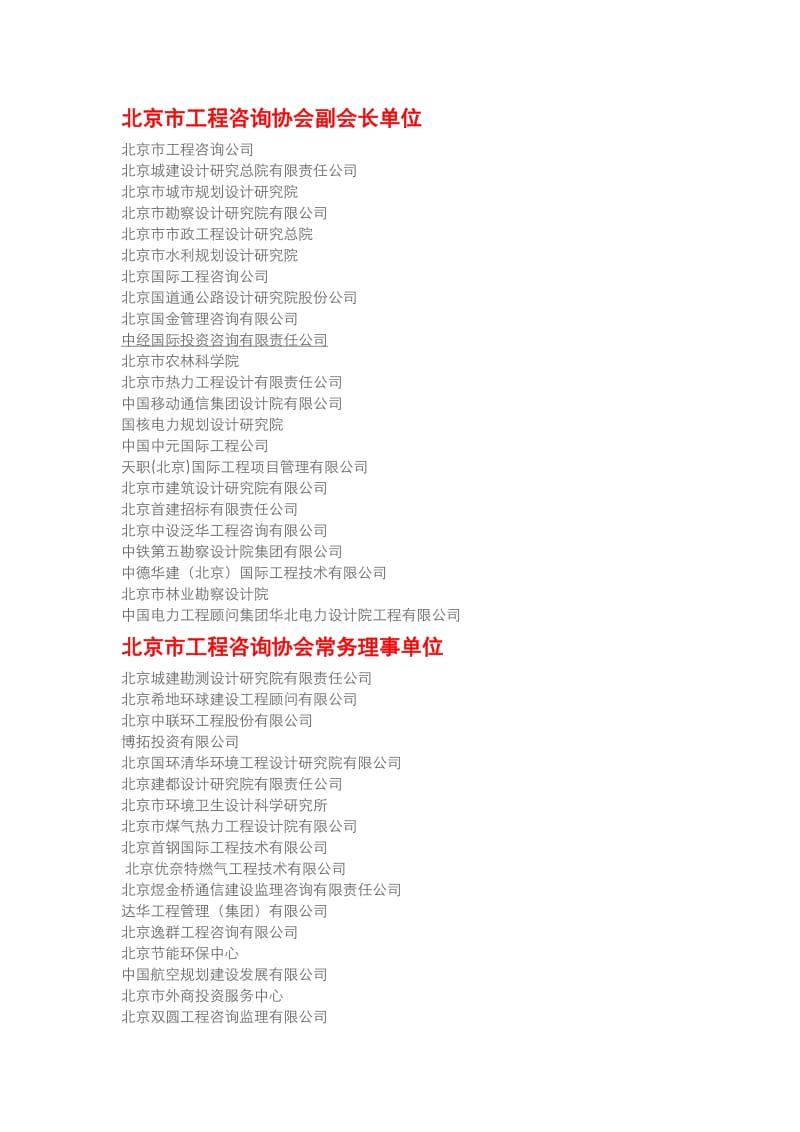 北京市工程咨询协会成员单位.docx_第1页