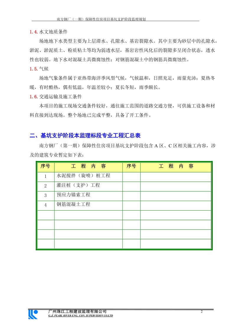 南钢项目部-保障房监理规划.doc_第2页