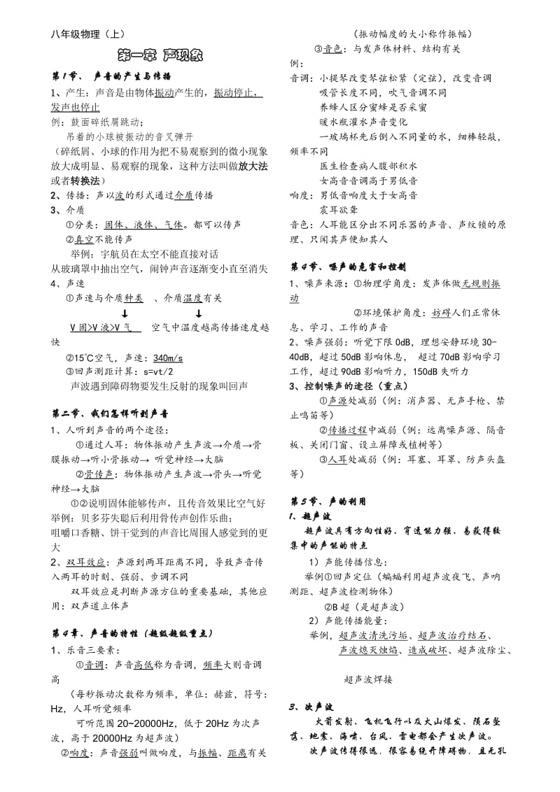 八上物理知识点总结.doc_第1页