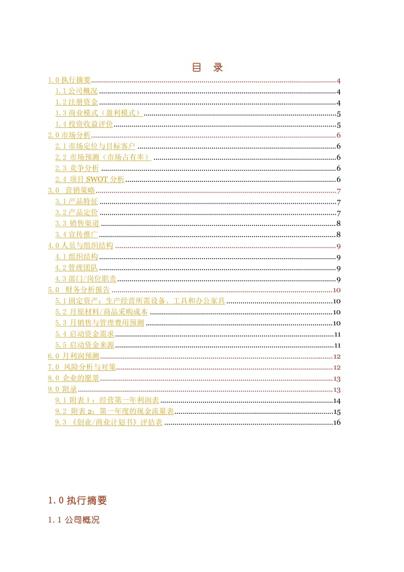 JX-008创业商业计划书模板1.doc_第3页