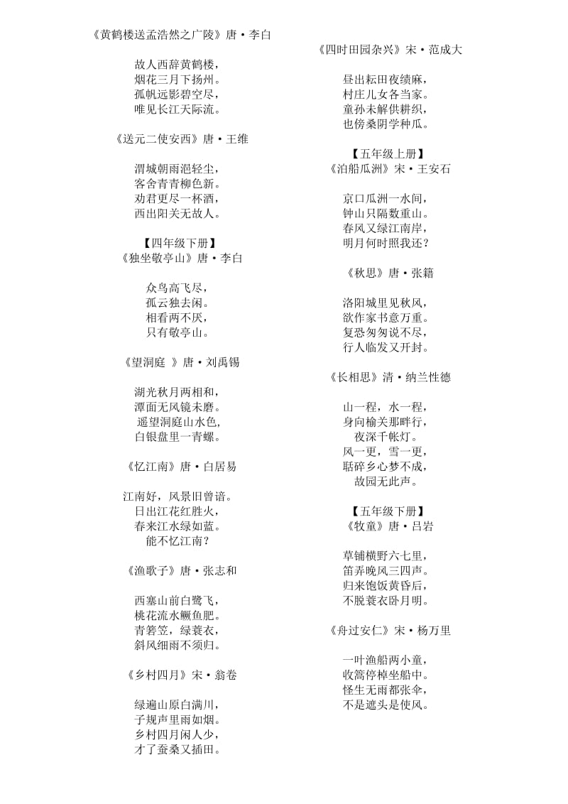 人教版一至六年级古诗词集锦.docx_第3页