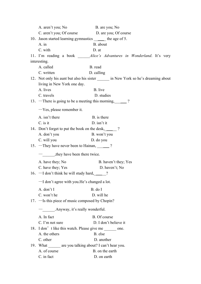 《新标准英语》初二上学期检测题 Module .doc_第2页