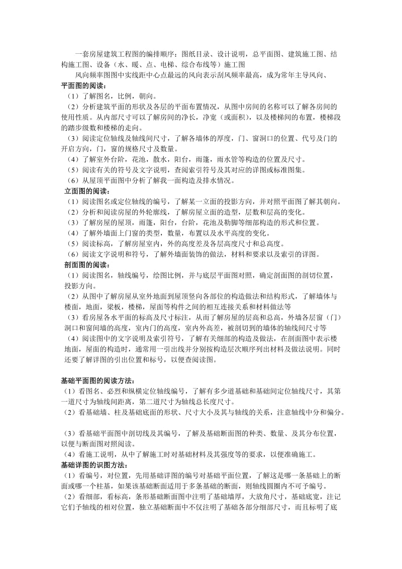 一套房屋建筑工程图的编排顺序.doc_第1页