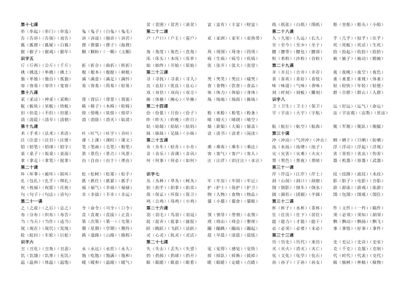 人教版语文二年级上-生字组词.doc_第2页