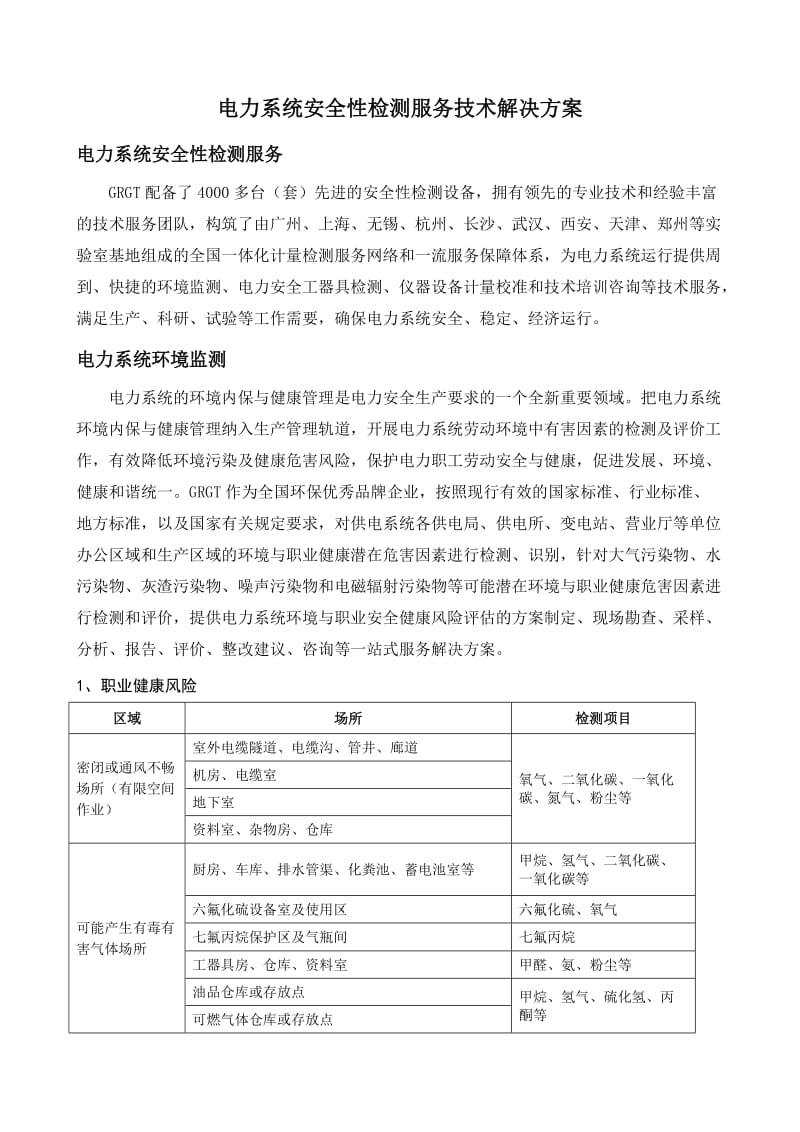 电力系统安全性检测服务技术解决方案.doc_第1页