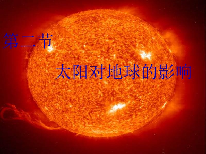 人教必修1高一地理课件：太阳对地球的影响5_第2页