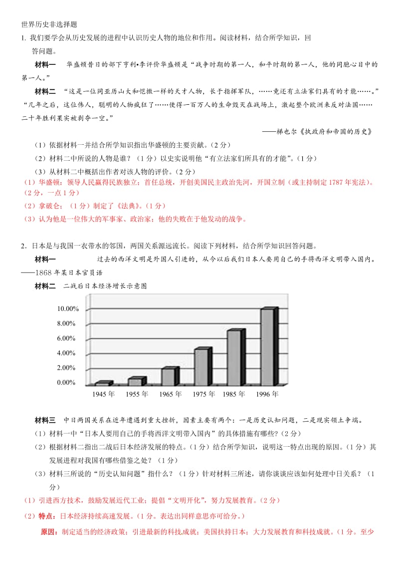 2014年中考世界历史非选择题.doc_第1页