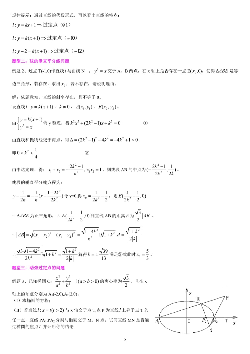 圆锥曲线题型总结.doc_第2页