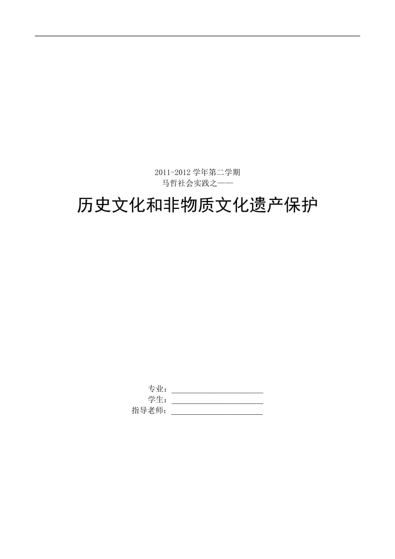 历史文化和非物质文化保护实践小结.doc_第1页