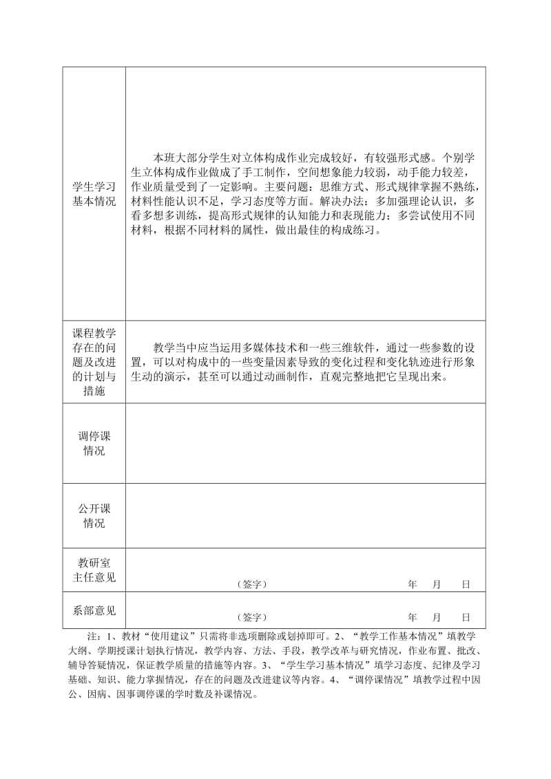 《立体构成》教学工作总结表.doc_第2页