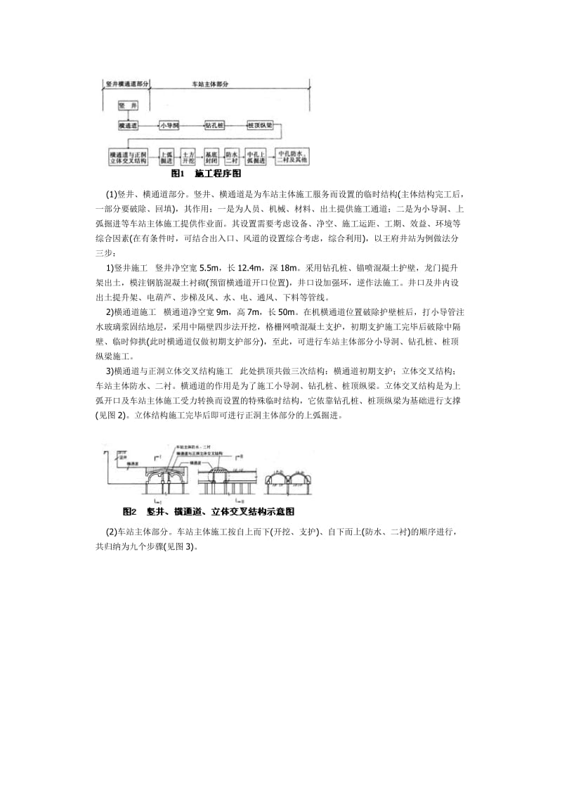 桩柱支承法修建浅埋暗挖大跨度地铁车站工法.doc_第2页