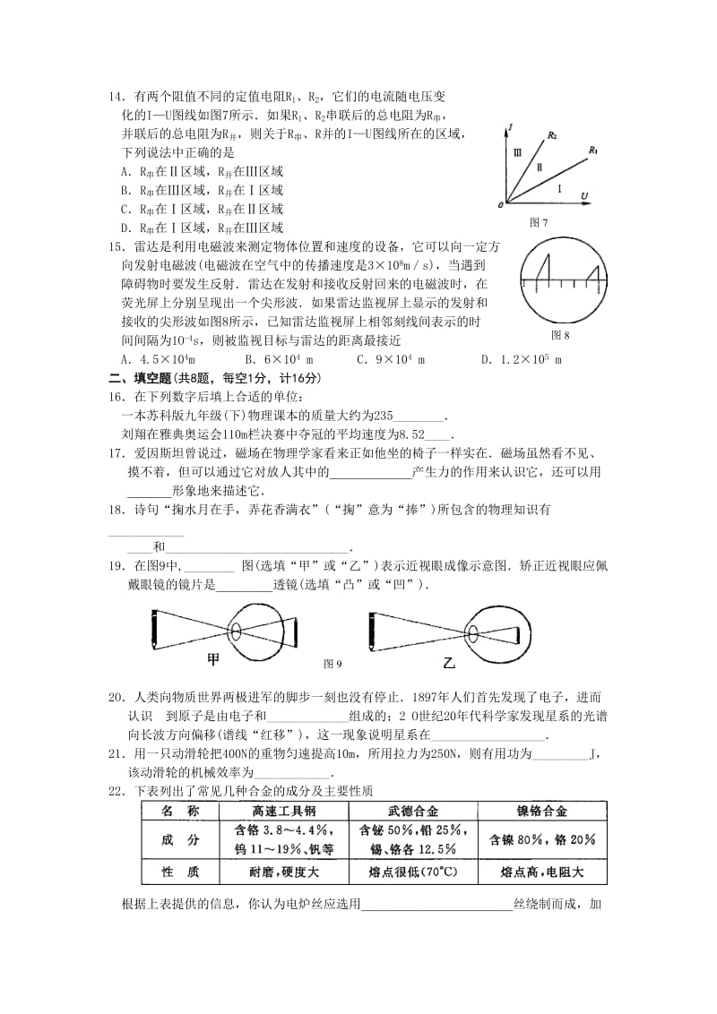 2012年四川自贡中考物理及答案.doc_第3页