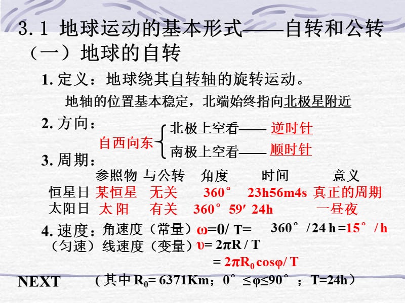 高中地理1.3 地球的运动 课件63 （人教必修1）_第3页