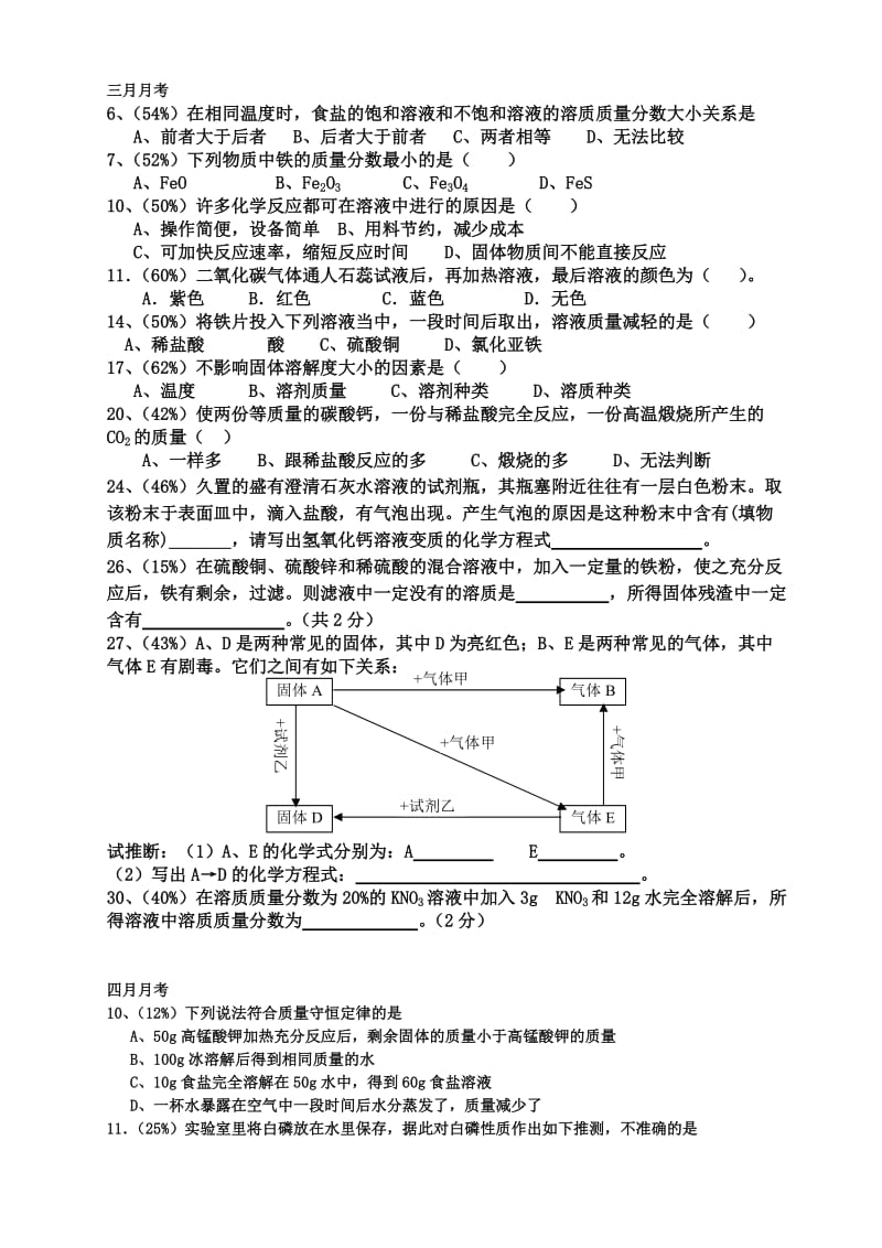 2012年天津市中考化学模拟试题及答案.doc_第2页