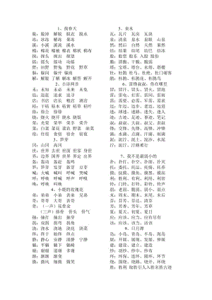 二年級下冊生字詞.doc