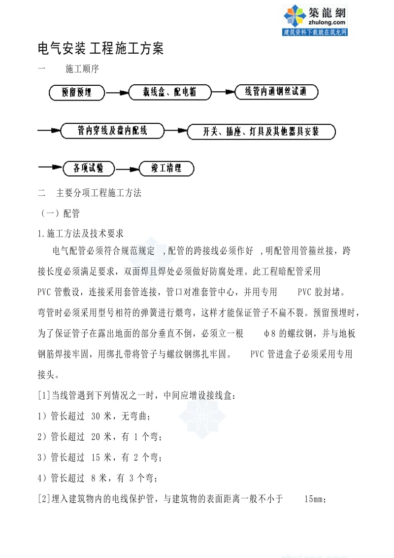 电气工程施工组织设计.doc_第1页