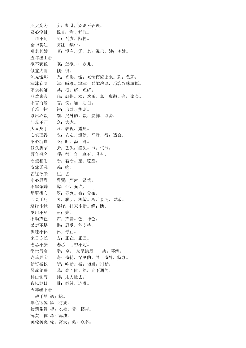 小学语文中要掌握的成语及单字解释.docx_第2页