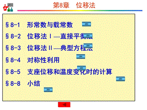 【結(jié)構(gòu)力學(xué) 下 課件】第8章位移法(新)