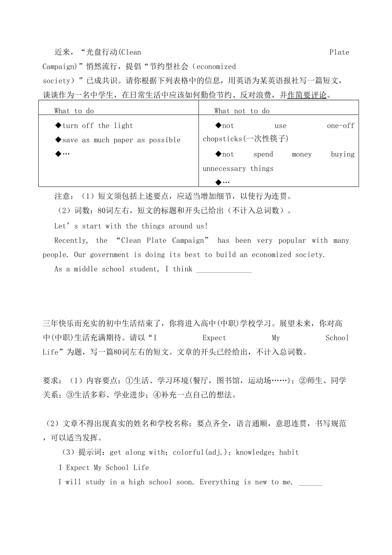 中考英语必背作文.doc_第1页