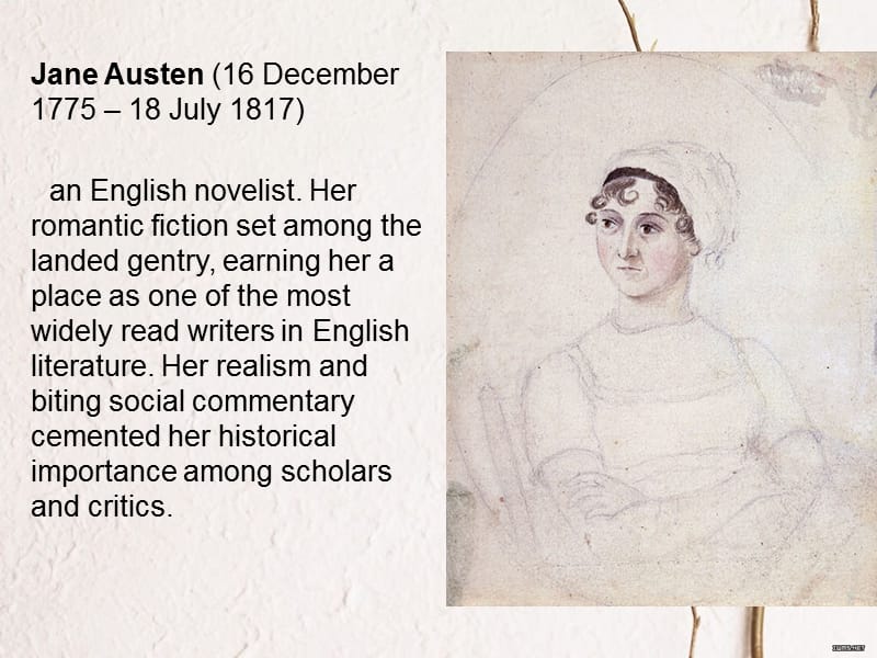 小G简介 Jane Austen PPT课件.ppt_第1页