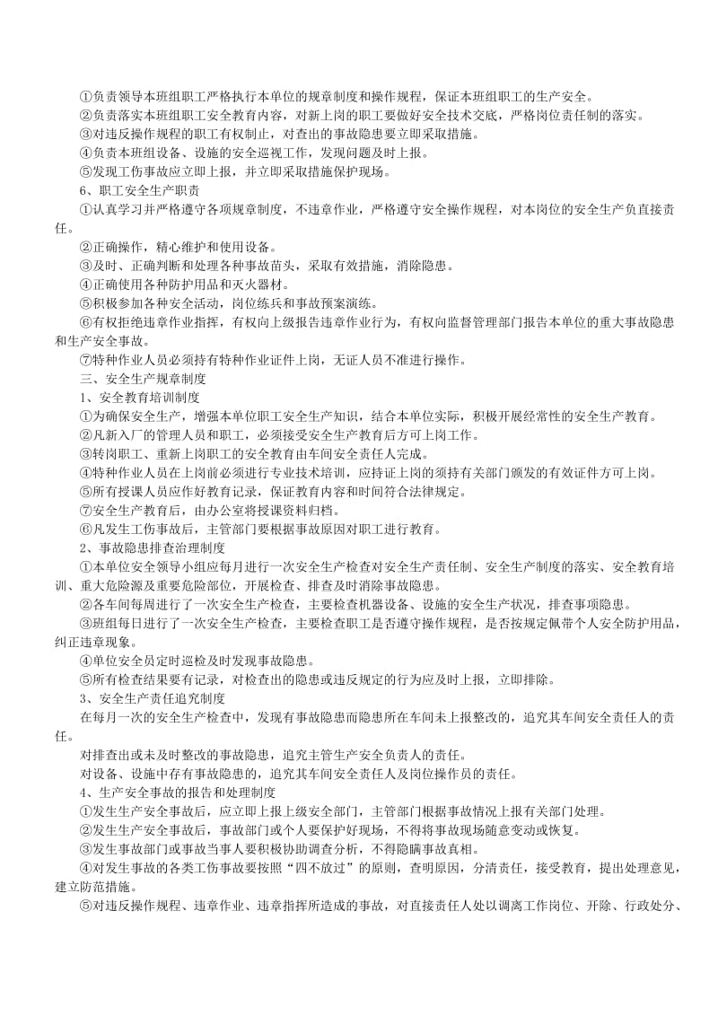 公司安全生产规章制度及操作规程.doc_第3页