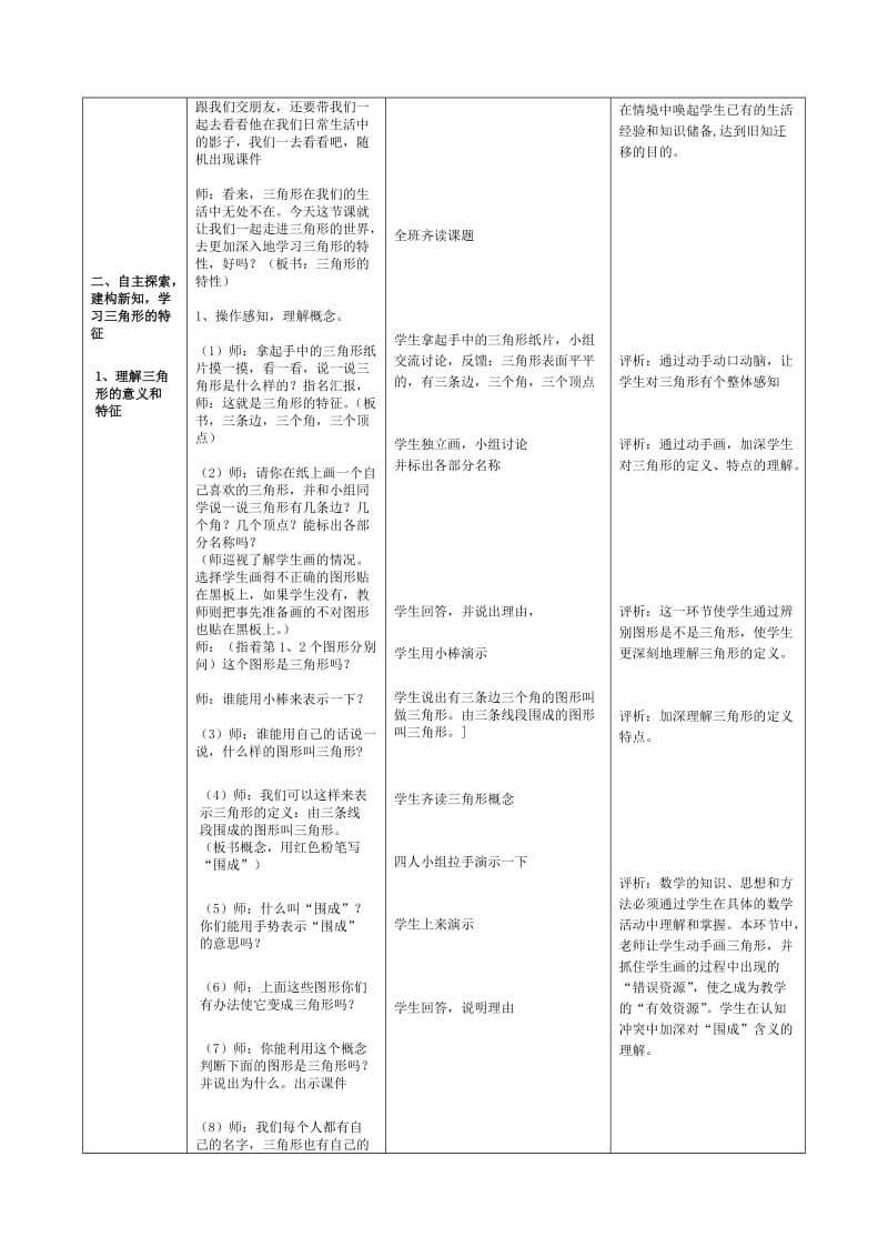 《三角形的特性》教案设计.doc_第2页