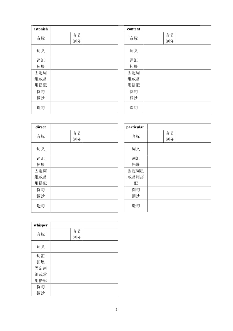 Module4Unit3AtasteofEnglishhumours词汇学案.doc_第2页