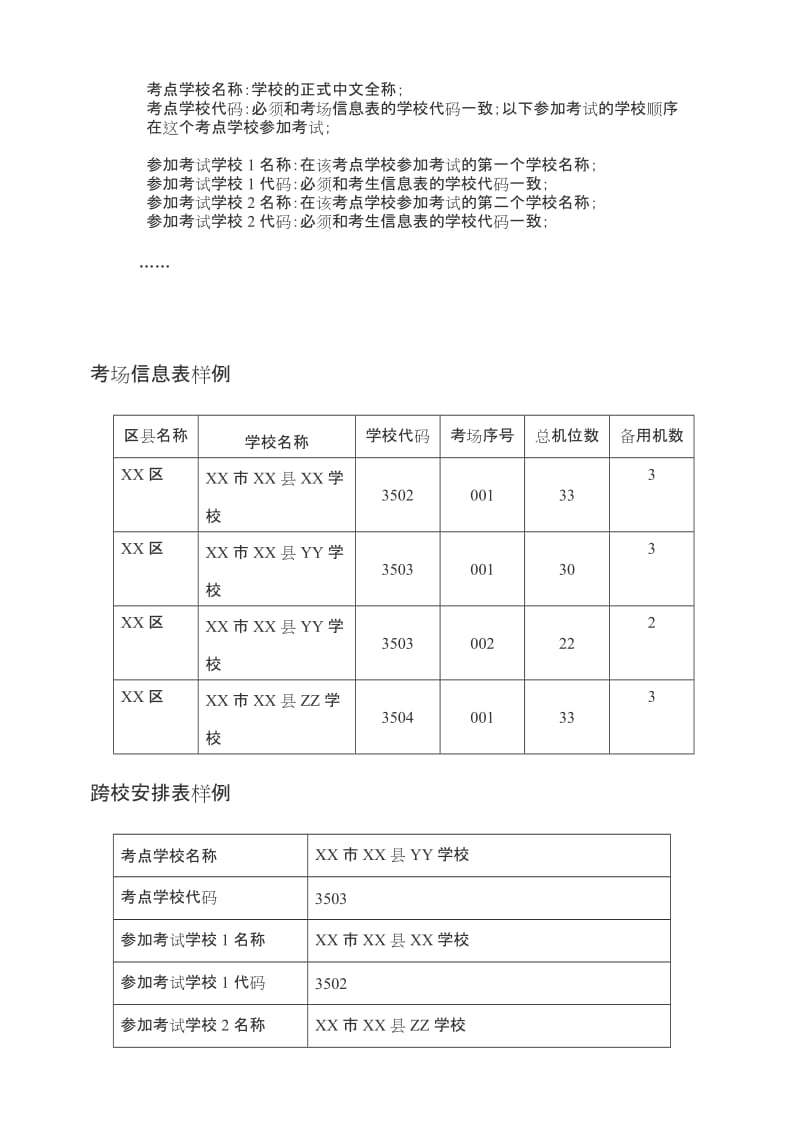 初中英语听力口语自动化考试考场编排信息上报格式.doc_第2页