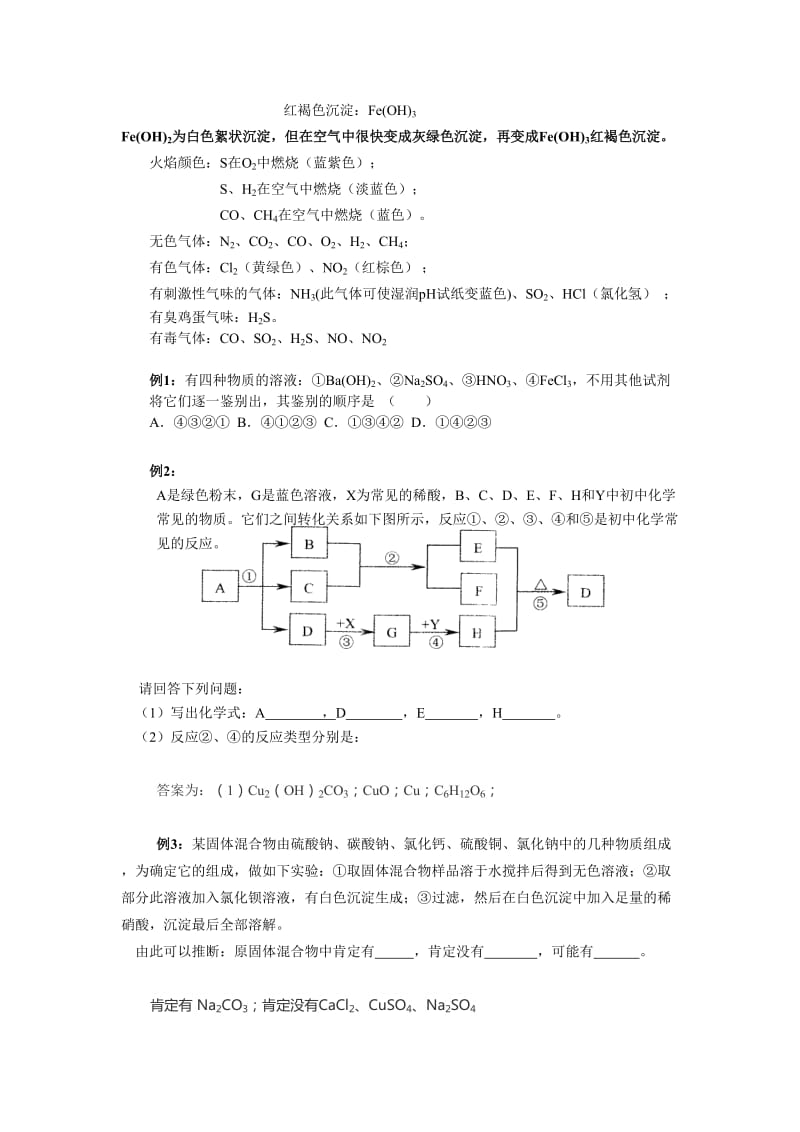 九年级化学物质的推断专题.doc_第2页