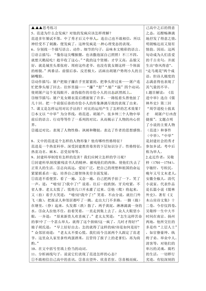 九年级语文上册第五单元《范进中举》导学案.doc_第2页