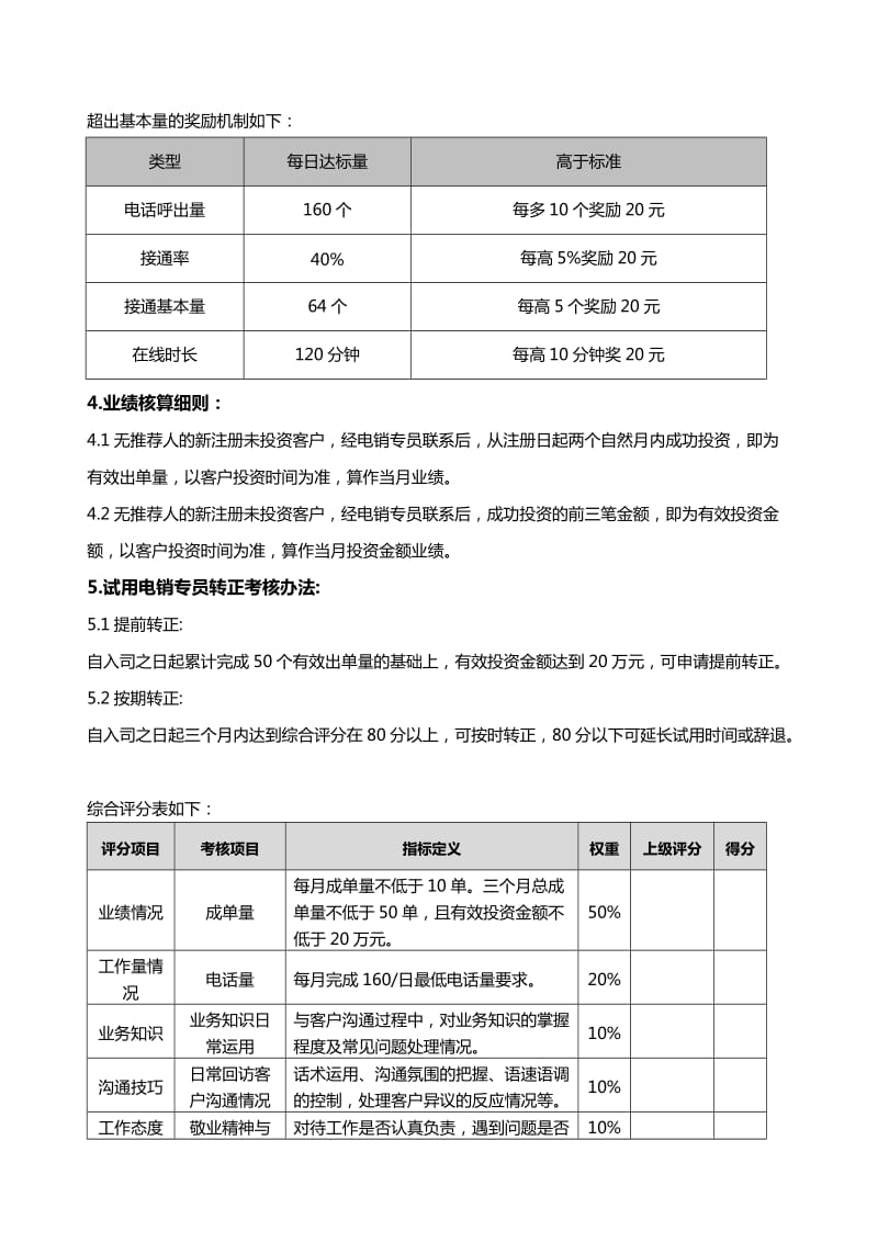 客服电销员工薪资考核制度1.1.doc_第2页