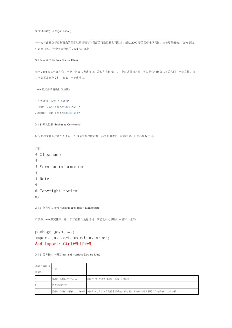 java编码规范及注释快捷键.doc_第1页